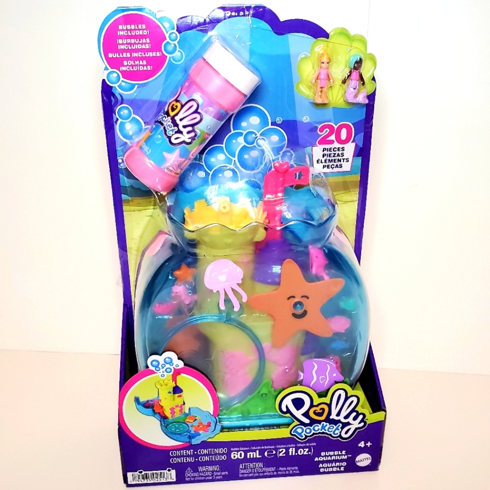 Polly Pocket Bubble Aquarium with Underwater Theme